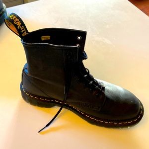 Dr Martens black leather Made in England boots